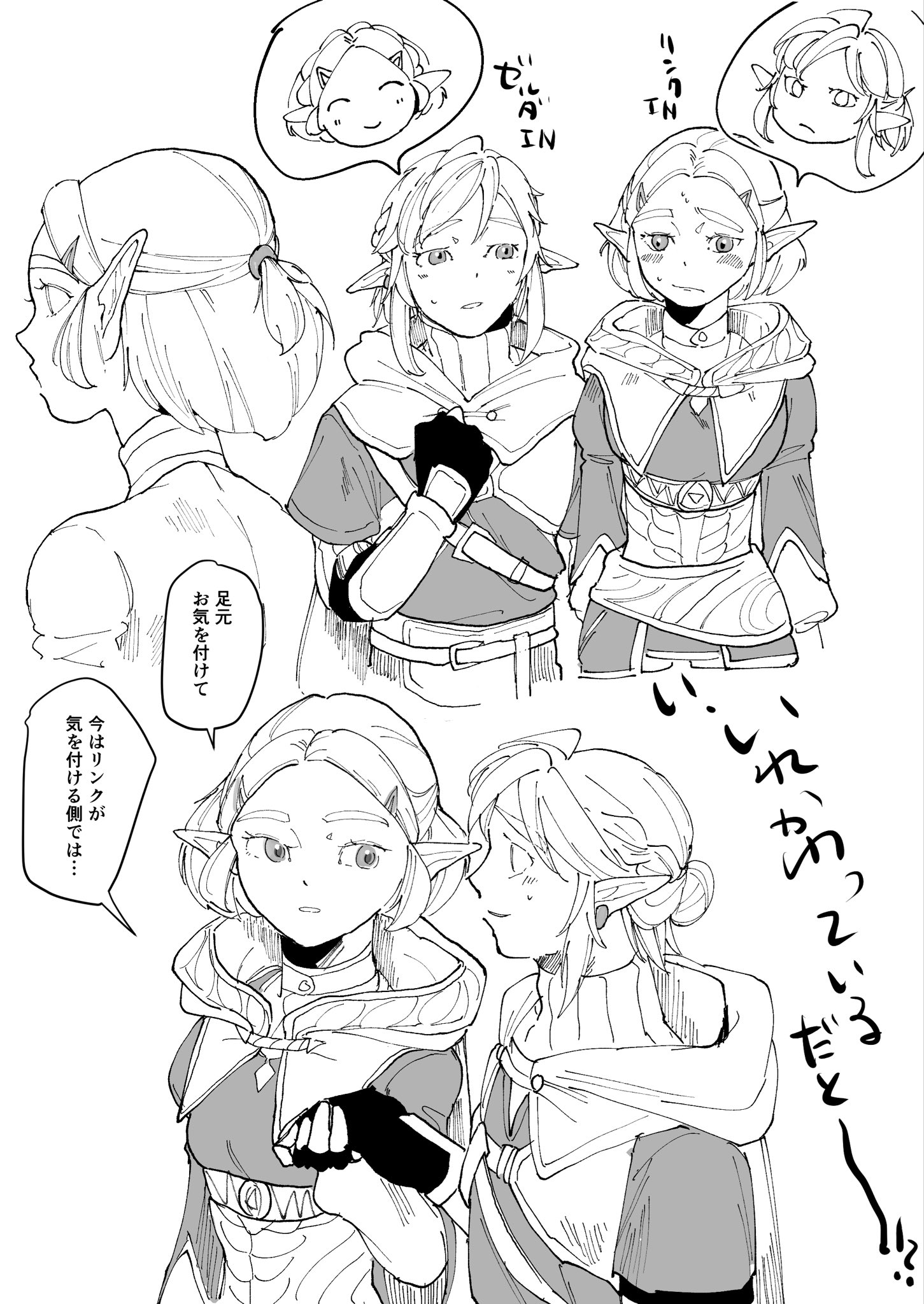 Hikoteis Legend of Zelda Body Swap Twitter Comics manga cover
