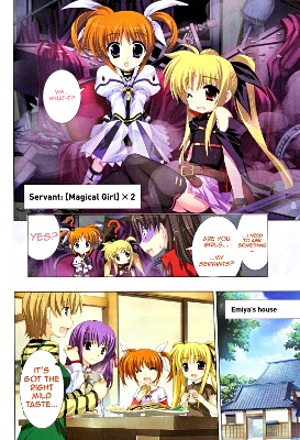 Fate/stay night x Mahou Shoujo Lyrical Nanoha manga cover