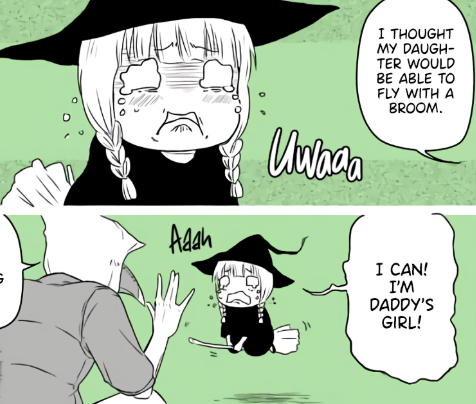 Otousans Short Story: Little Witch Tries to Fly With a Broom manga cover