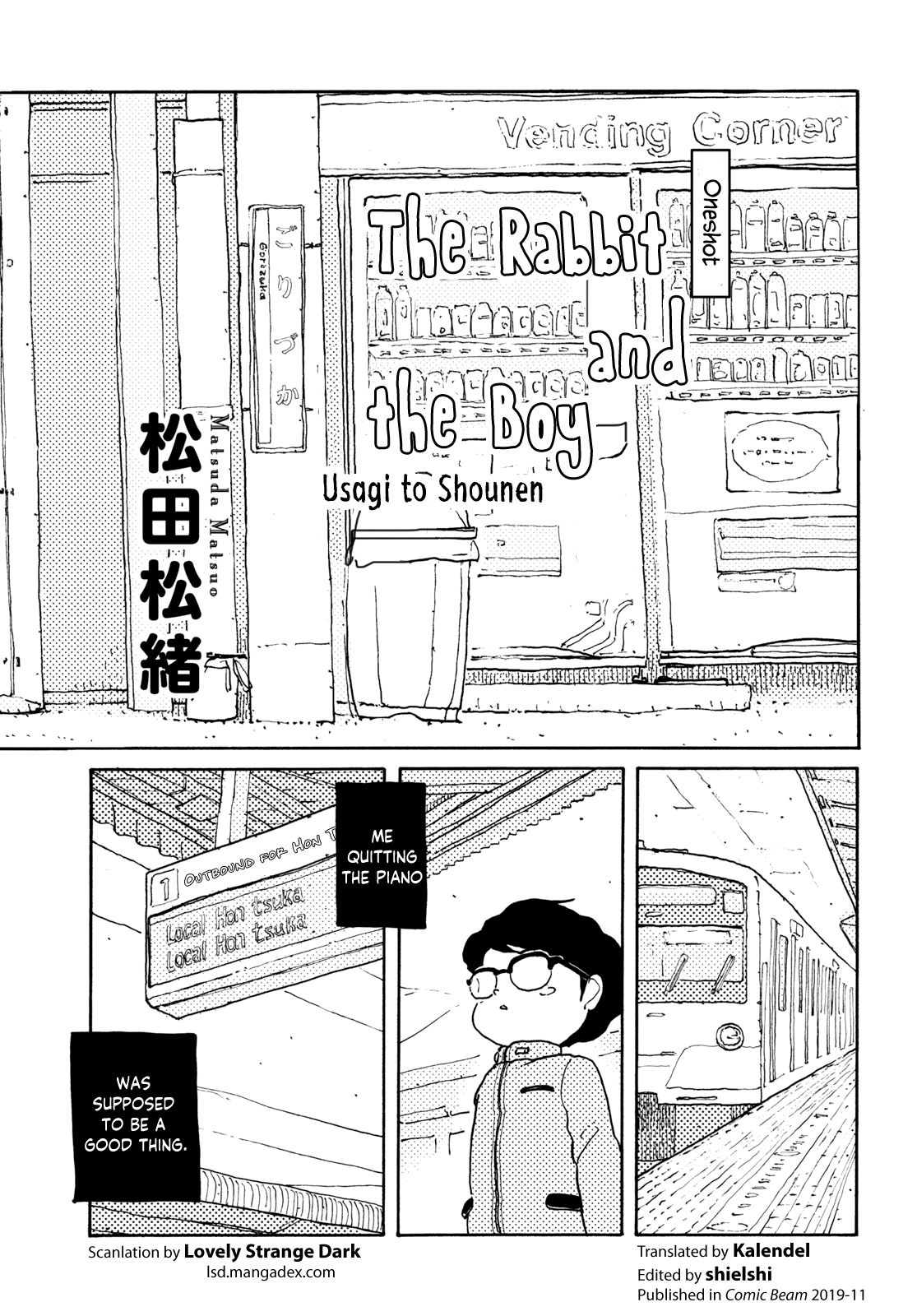 The Rabbit and the Boy manga cover