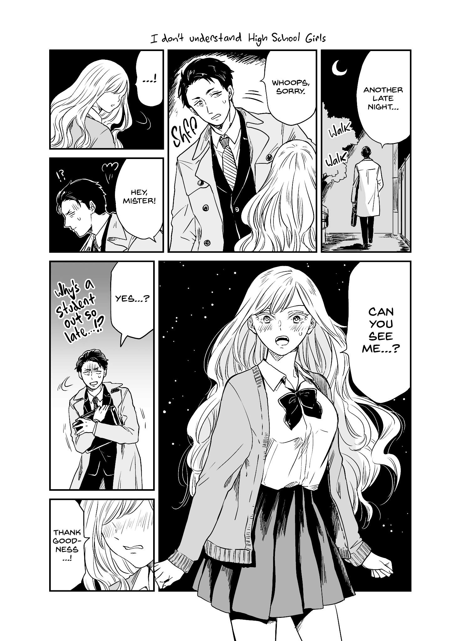 I Dont Understand High School Girls manga cover