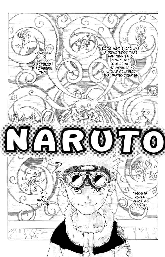 Naruto (Pre-Serialization) manga cover