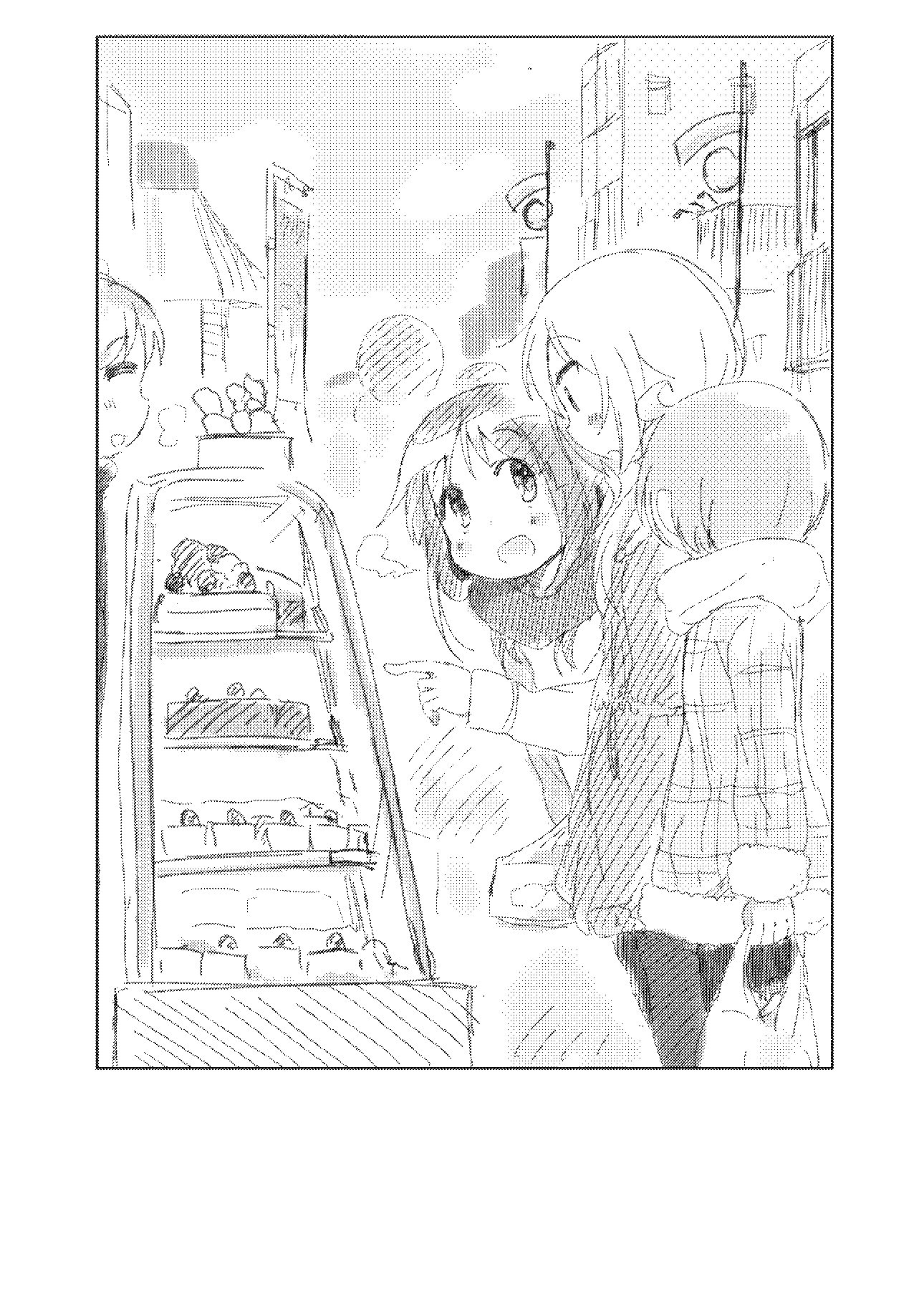 Yuyushiki - The Three Buying Christmas Cake (Doujinshi) manga cover