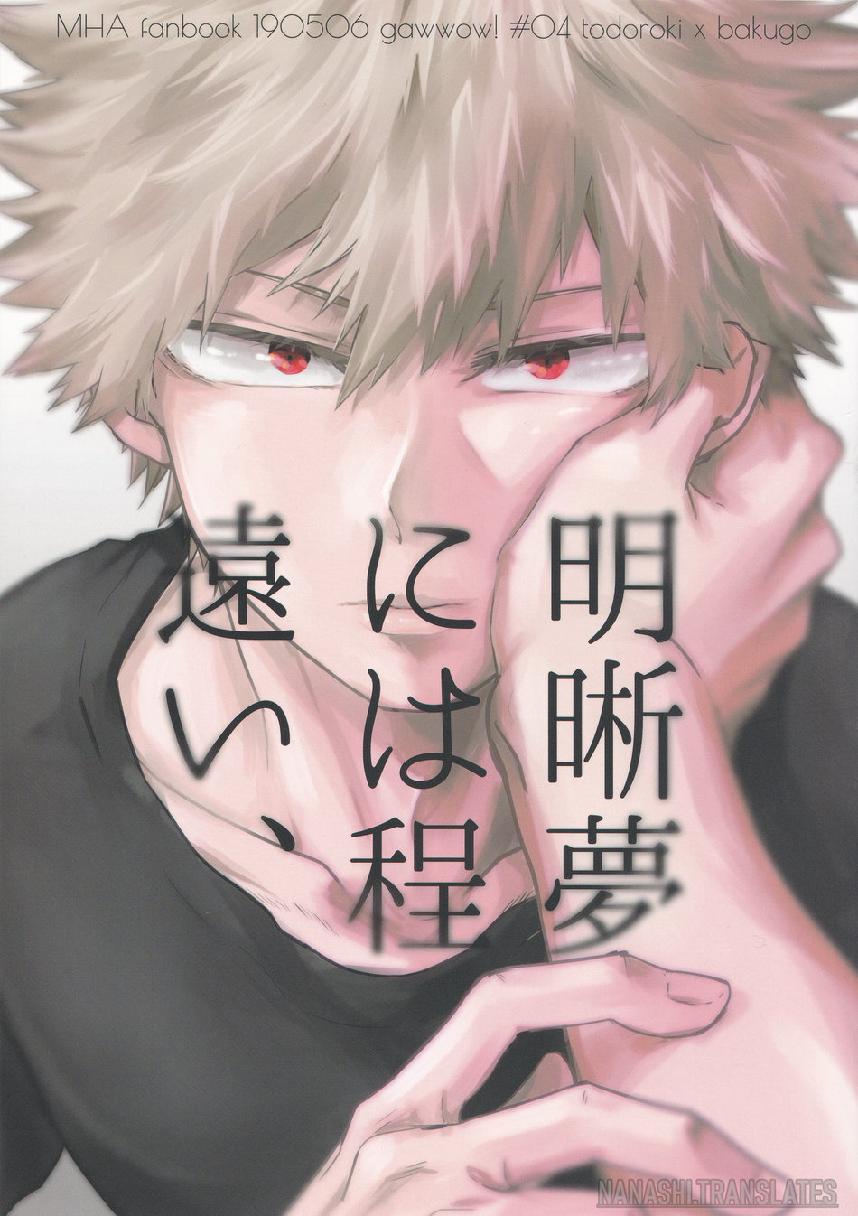 My Hero Academia - Meisekimu ni wa Hodotooi (Doujinshi) manga cover