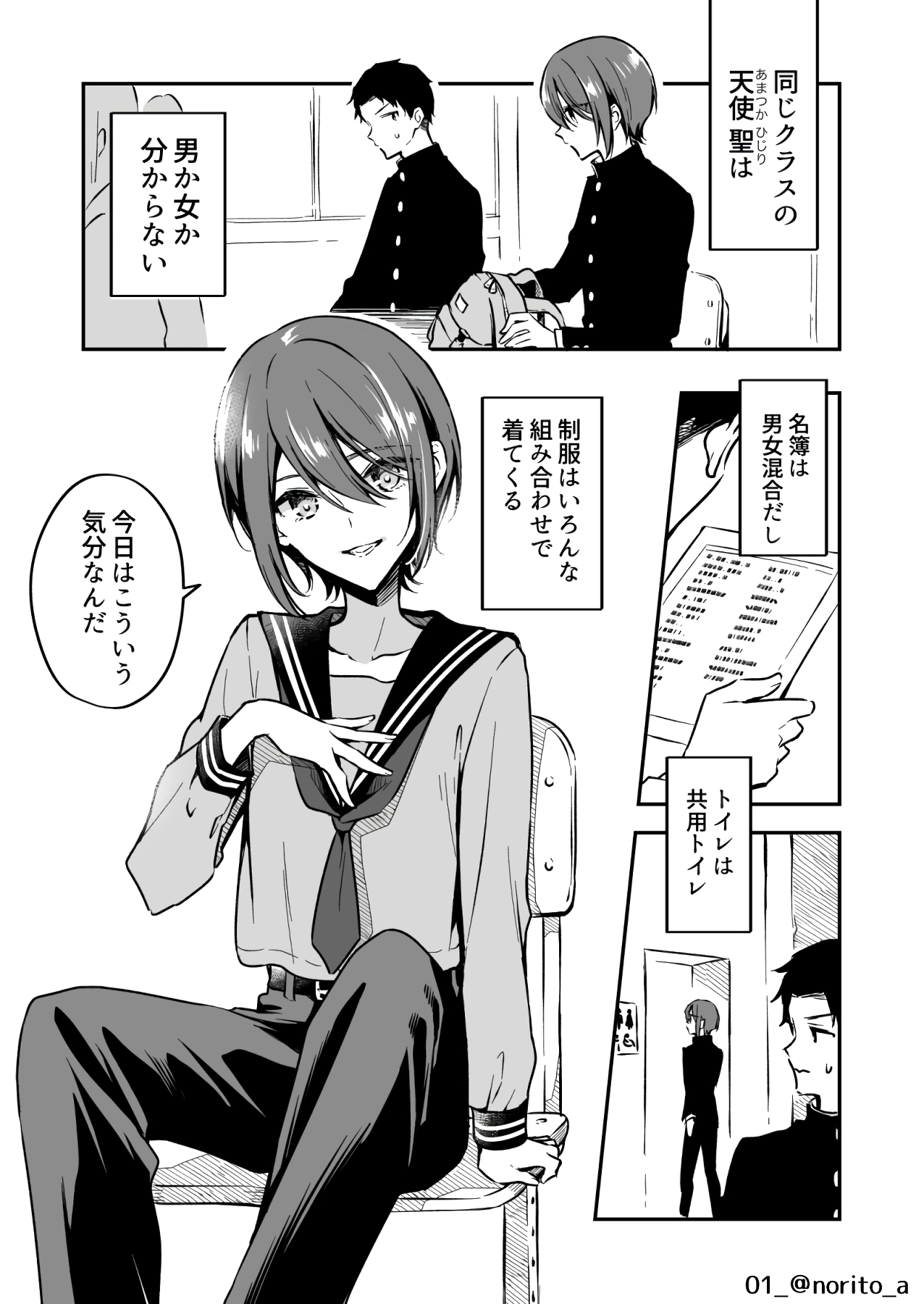 I Dont Know If Amatsuka Hijiri Is a Boy or a Girl! manga cover