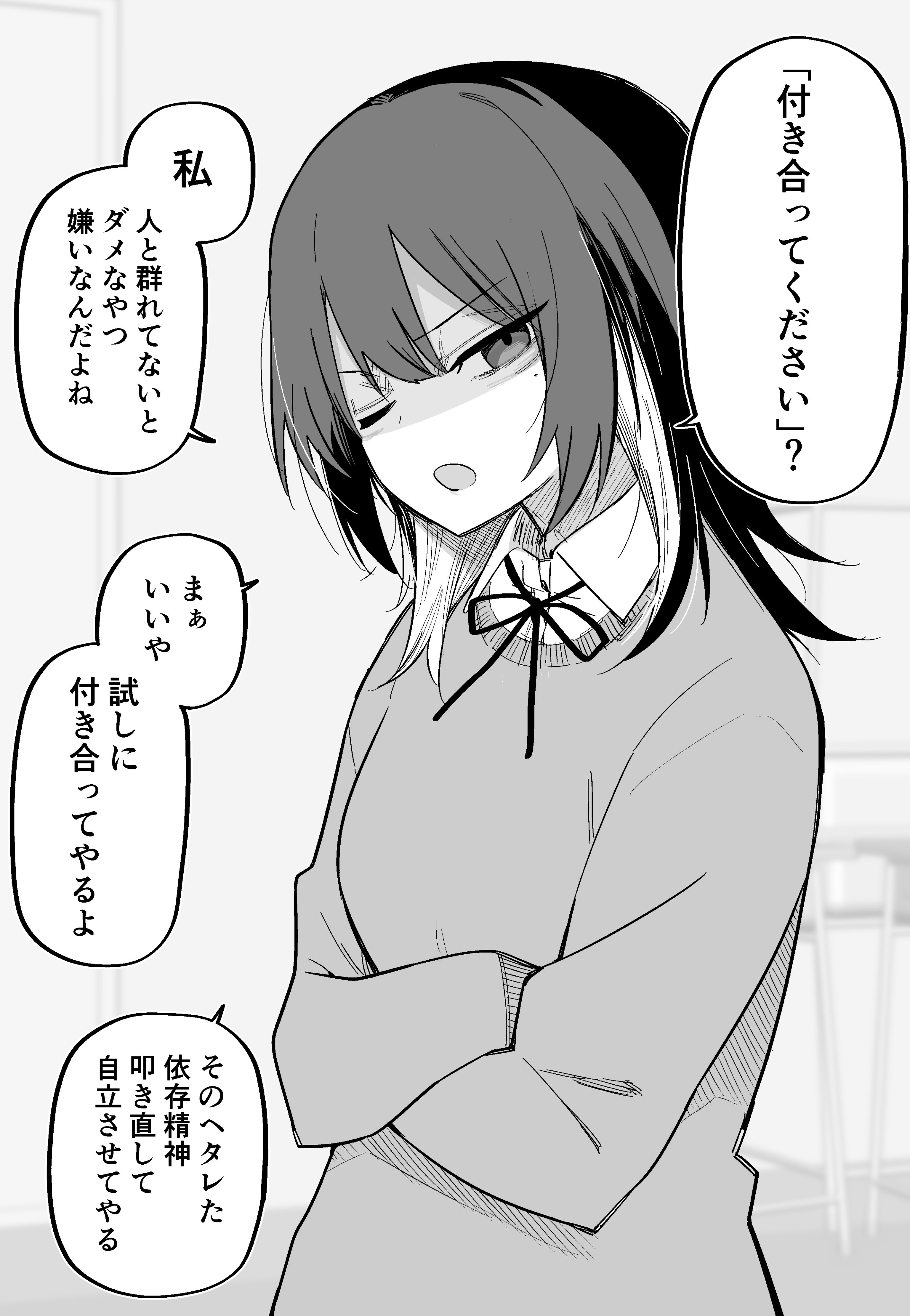 I Confessed to a Lone Wolf Girl manga cover