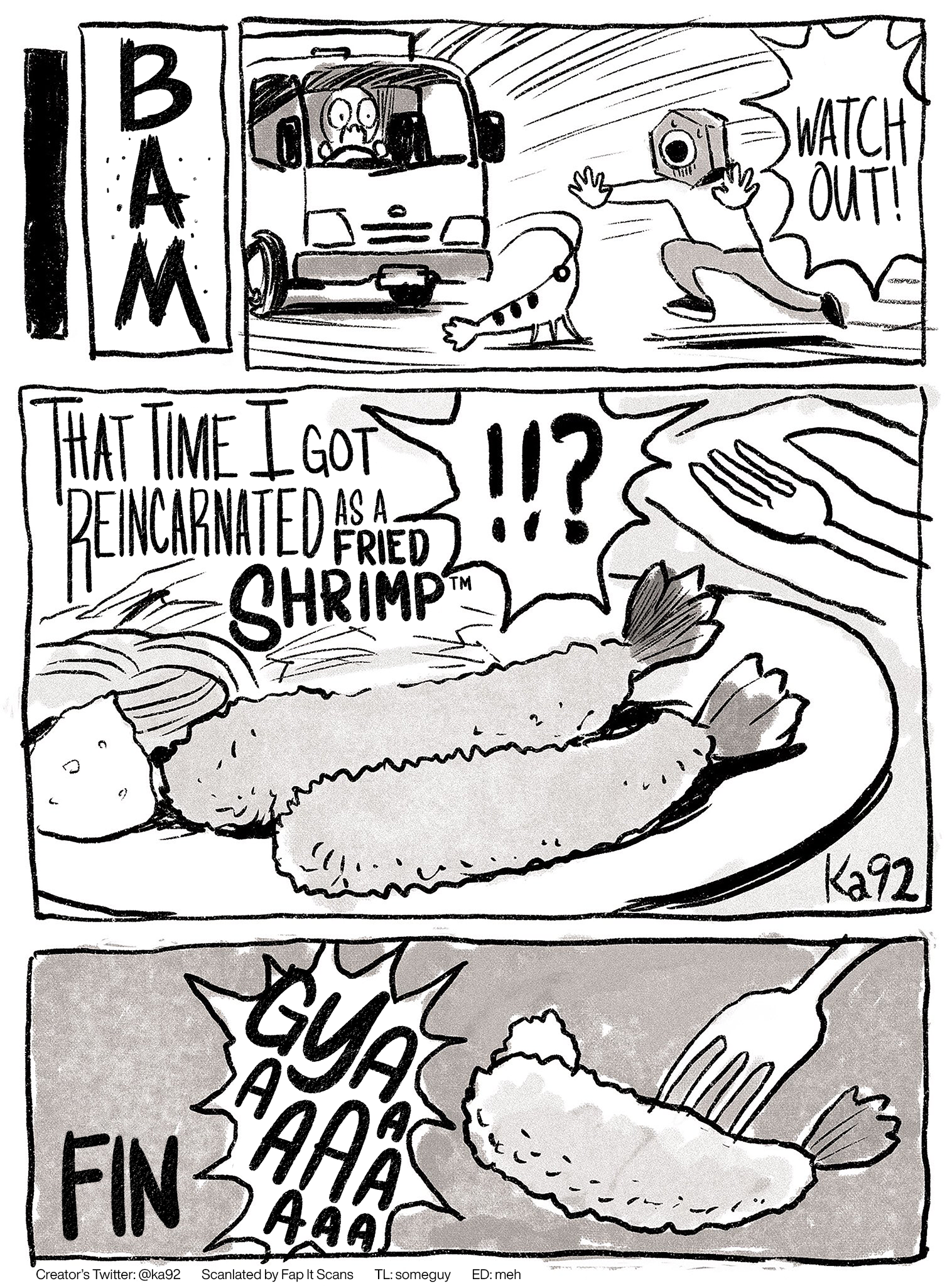 That Time I Got Reincarnated as a Fried Shrimp manga cover