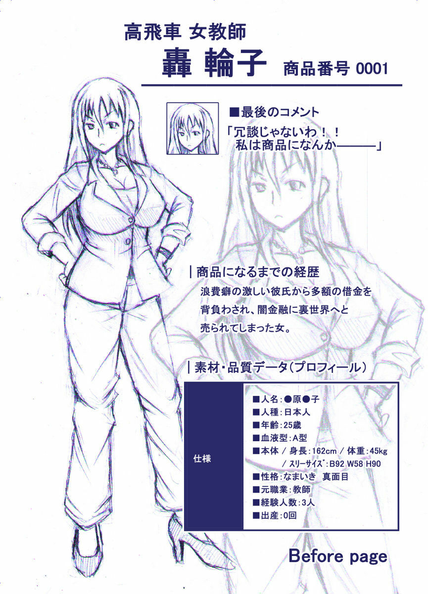 Discarded Plans: Female Body Modification Catalog manga cover
