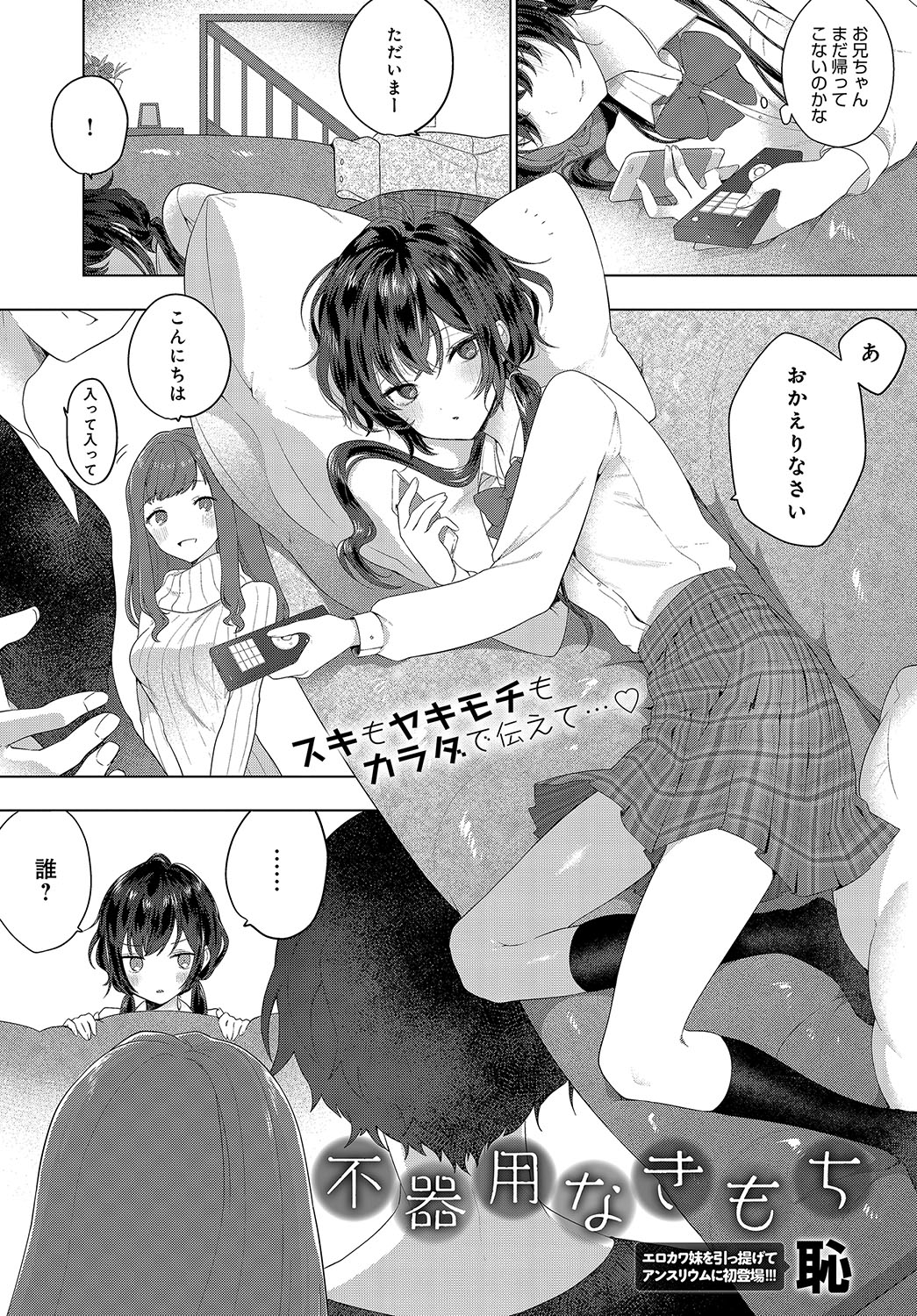 Bukiyou Na Kimochi manga cover