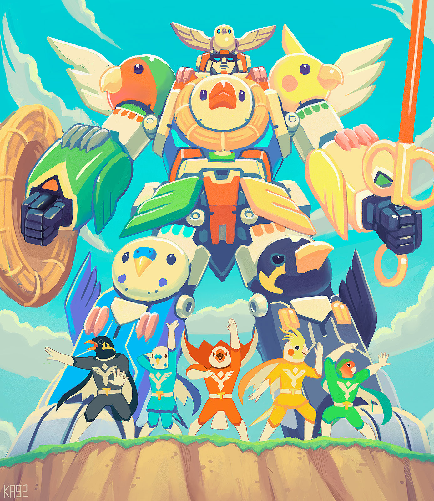 Power Rangers Bird Squadron manga cover