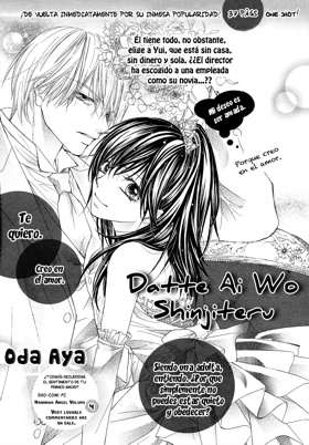 Datte Ai wo Shinjiteru manga cover