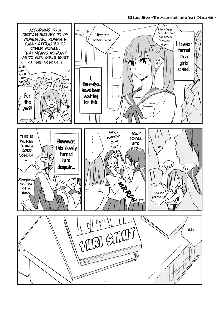 Melancholy of a Yuri Otaku Girl manga cover