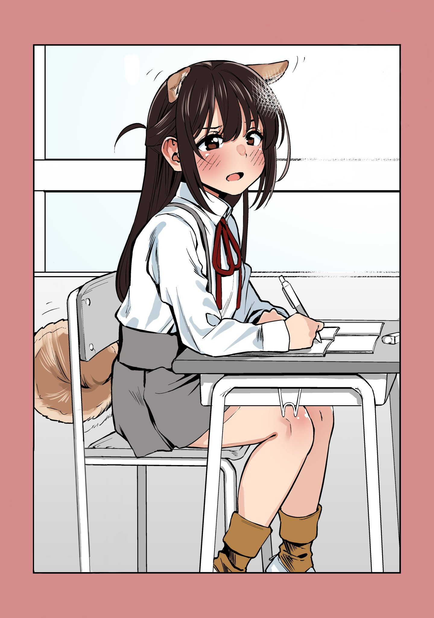 A Story about a Classmate Who Is a Dog-Eared Tsundere manga cover