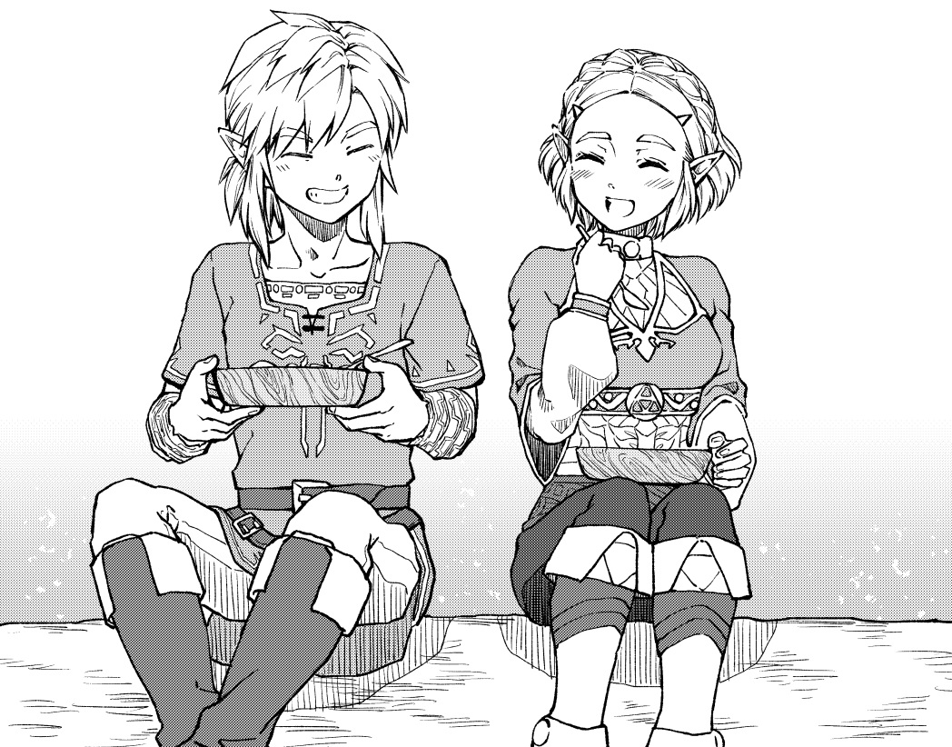 The Legend of Zelda Breath of the Wild - At the same time, with the same face manga cover