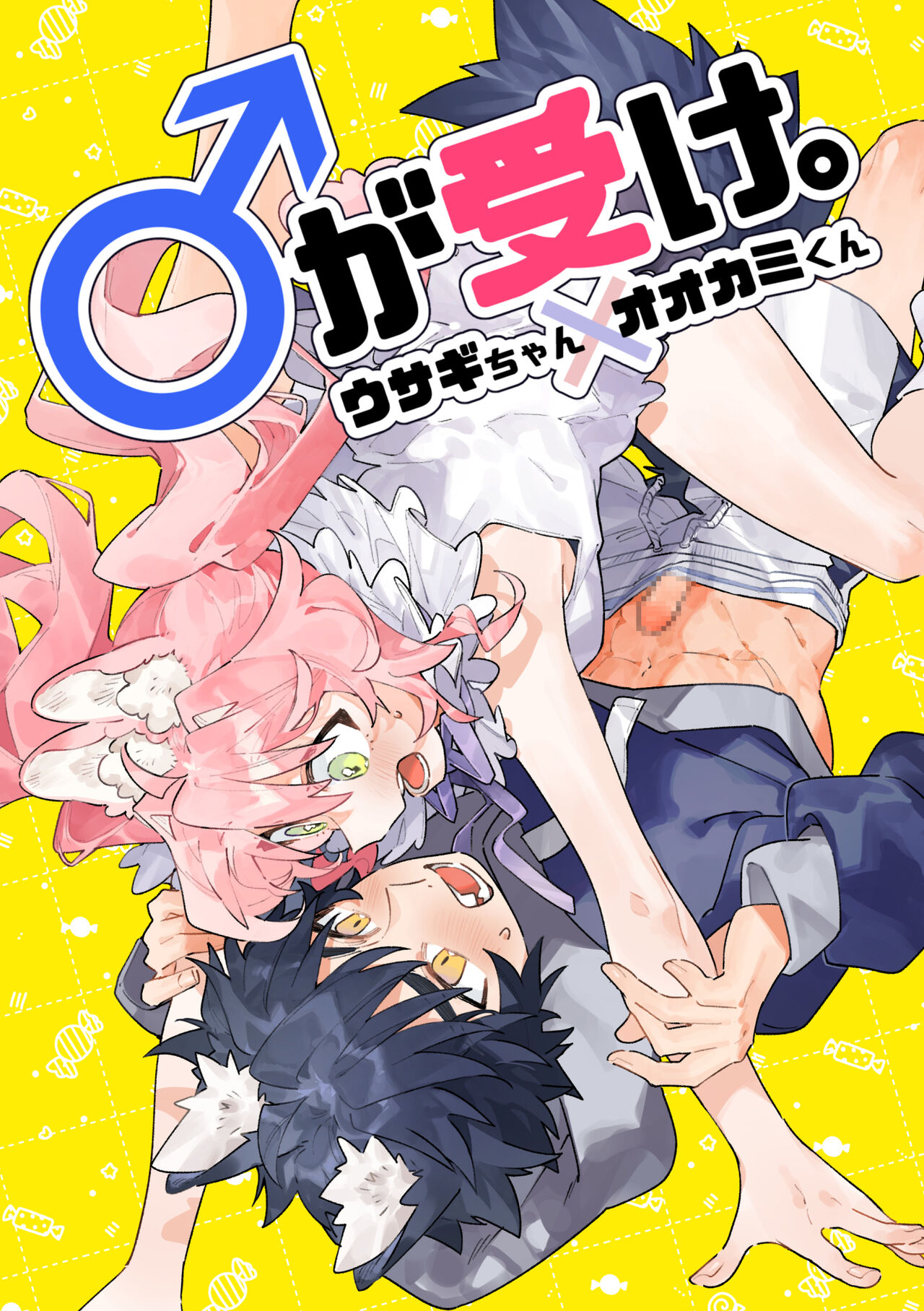 Otoko ga Uke - Rabbit-chan X Wolf-kun manga cover
