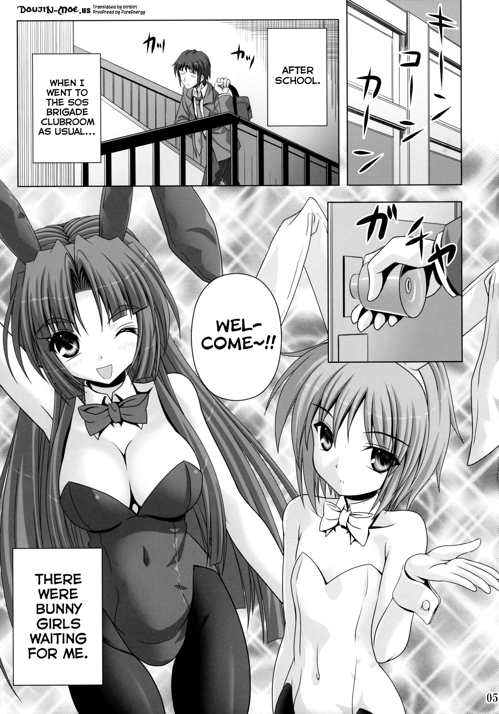 Page 4 Chapter Unknown_c498 Suzumiya Haruhi no Yuuutsu - Bunny Blue (Doujinshi)