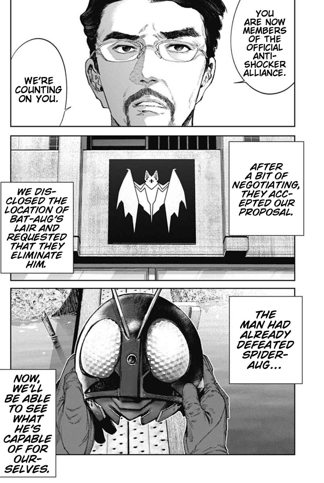 Page 12 Chapter 61 There is No True Peace in this World -Shin Kamen Rider Shocker Side-
