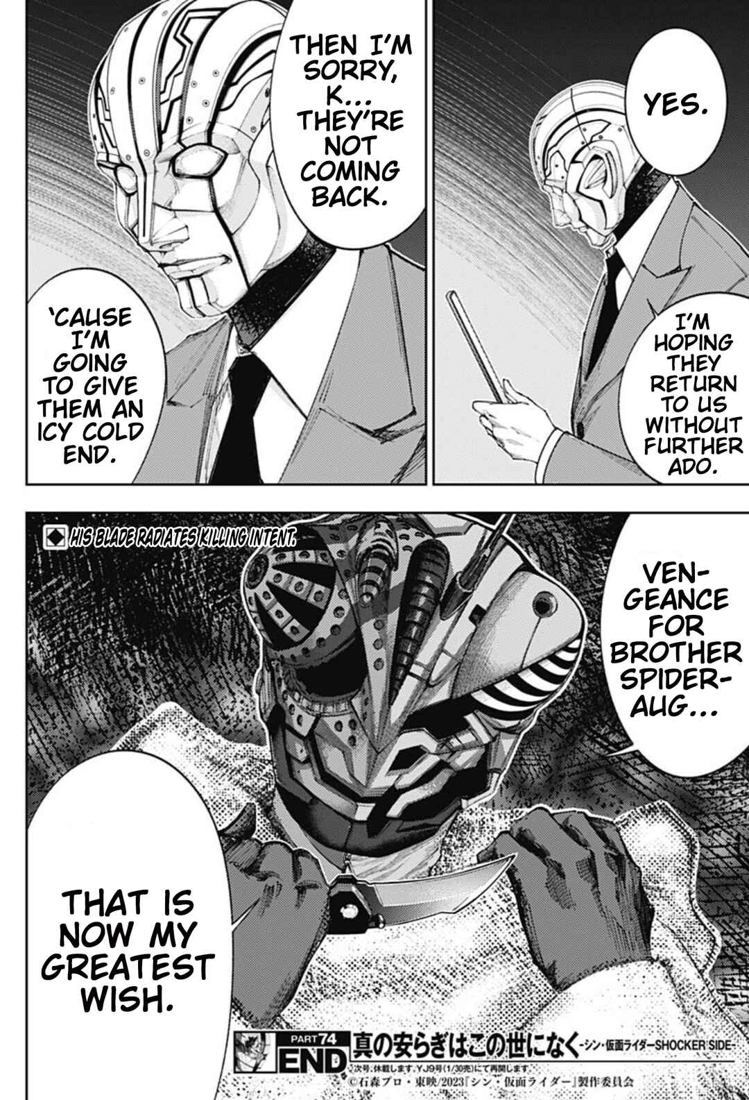 Page 18 Chapter 74 There is No True Peace in this World -Shin Kamen Rider Shocker Side-