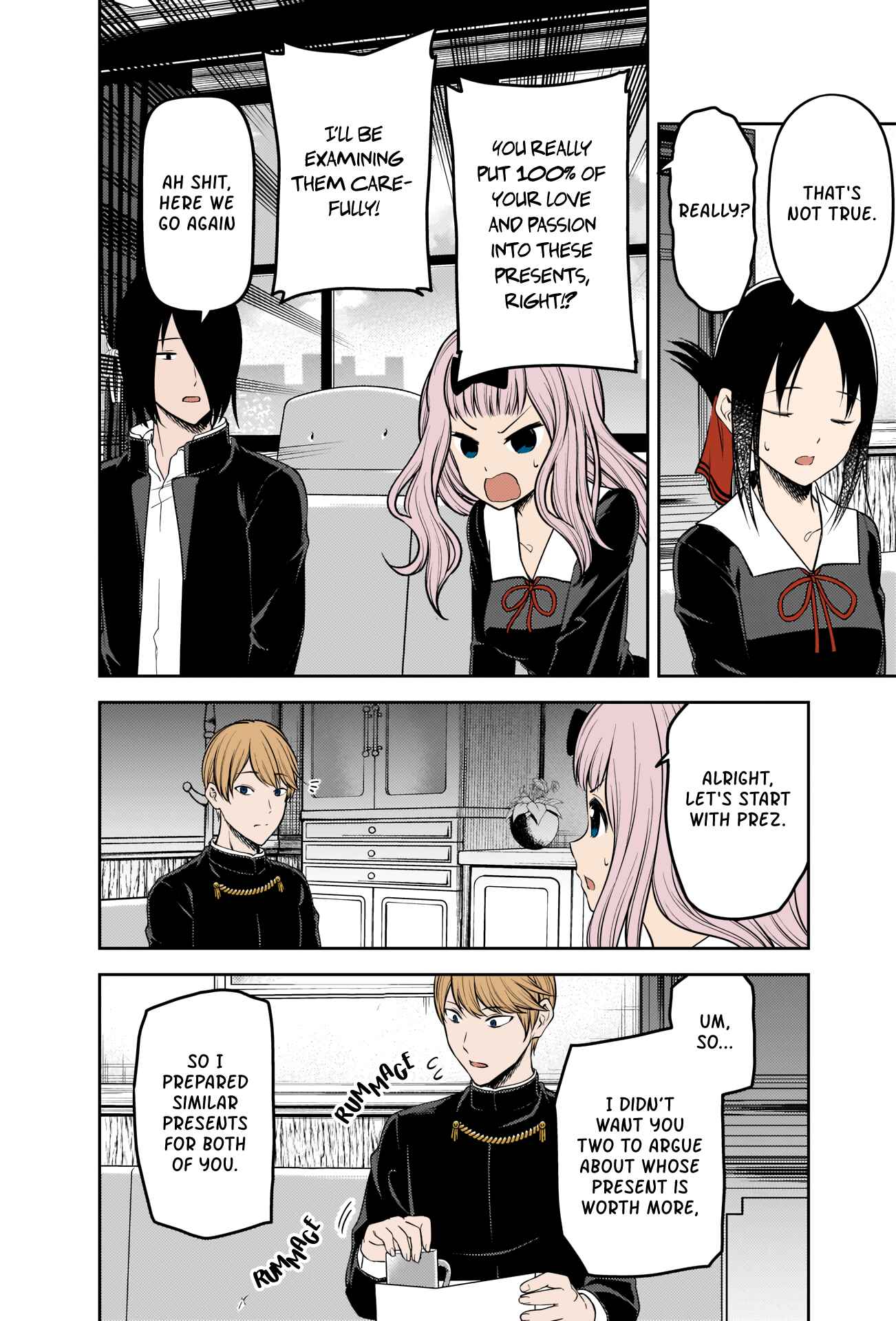 Page 4 Chapter 200 Kaguya-sama wa Kokurasetai: Tensai-tachi no Renai Zunousen (Fan Colored)