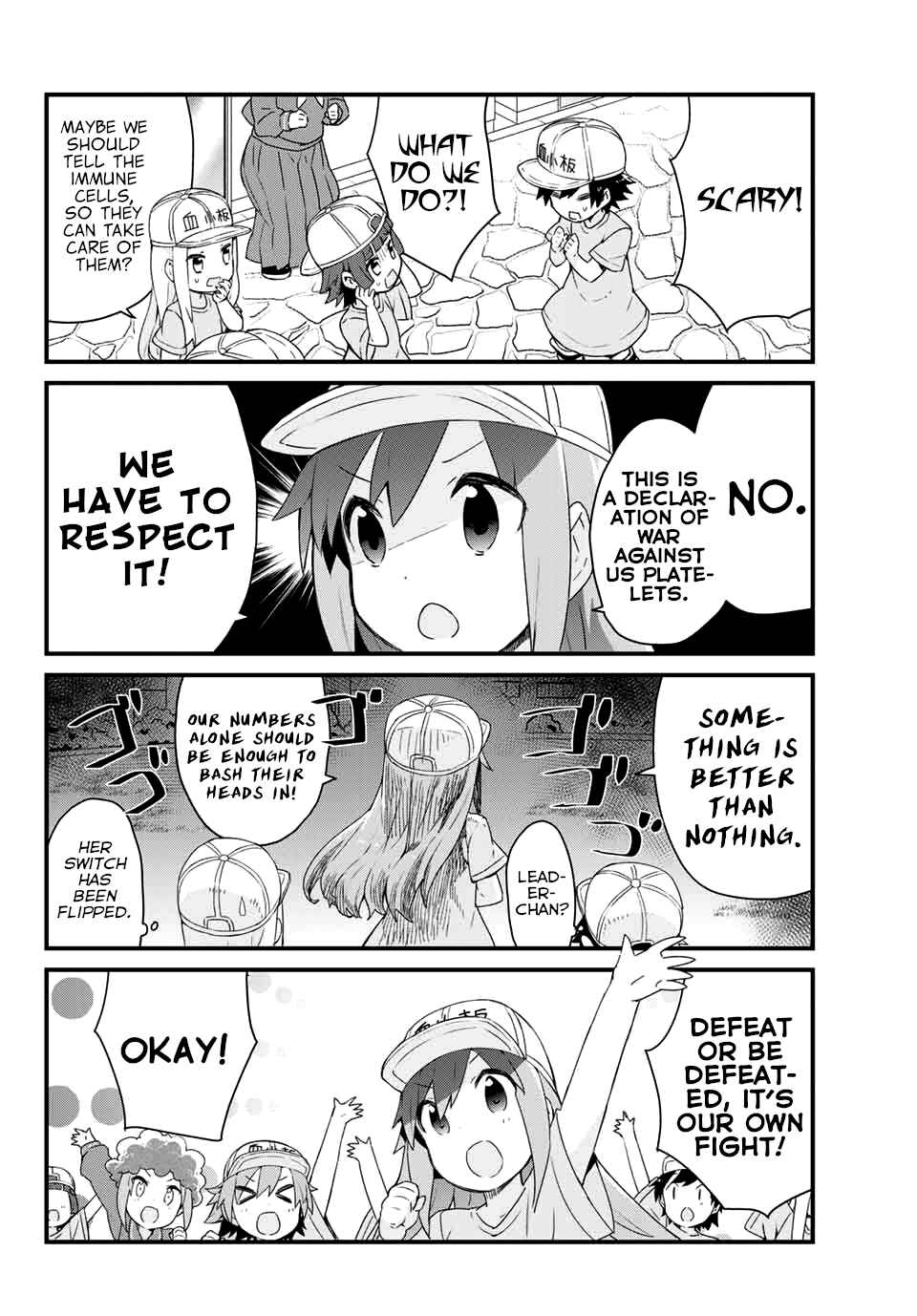 Page 4 Chapter 5 Hataraku Kesshouban-chan