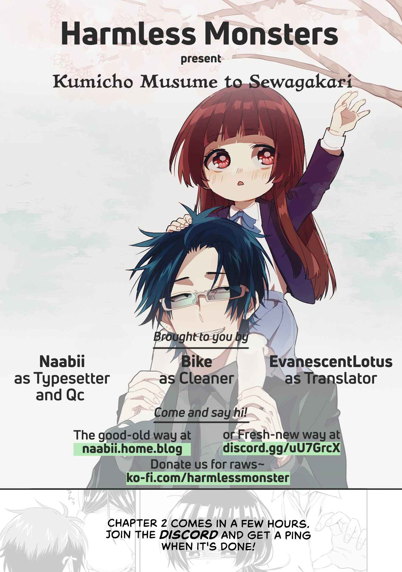 Page 2 Chapter 1.1 Kumichou Musume to Sewa-gakari
