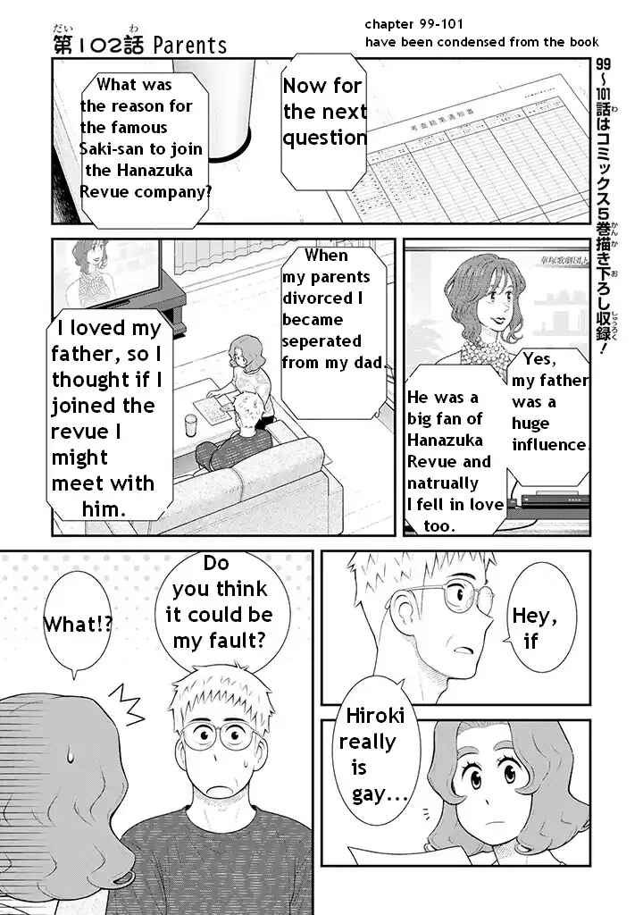 Page 1 Chapter 102 Uchi no Musuko wa Tabun Gay