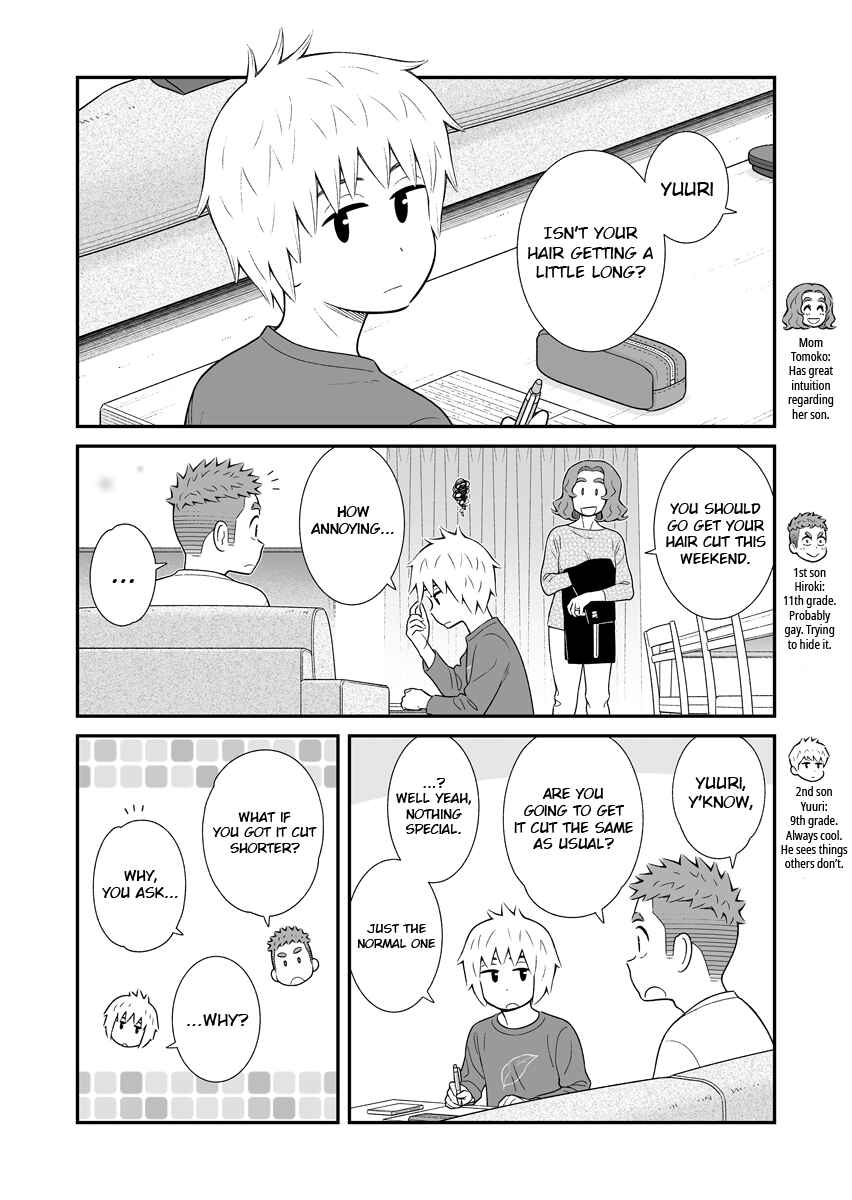 Page 1 Chapter 46 Uchi no Musuko wa Tabun Gay