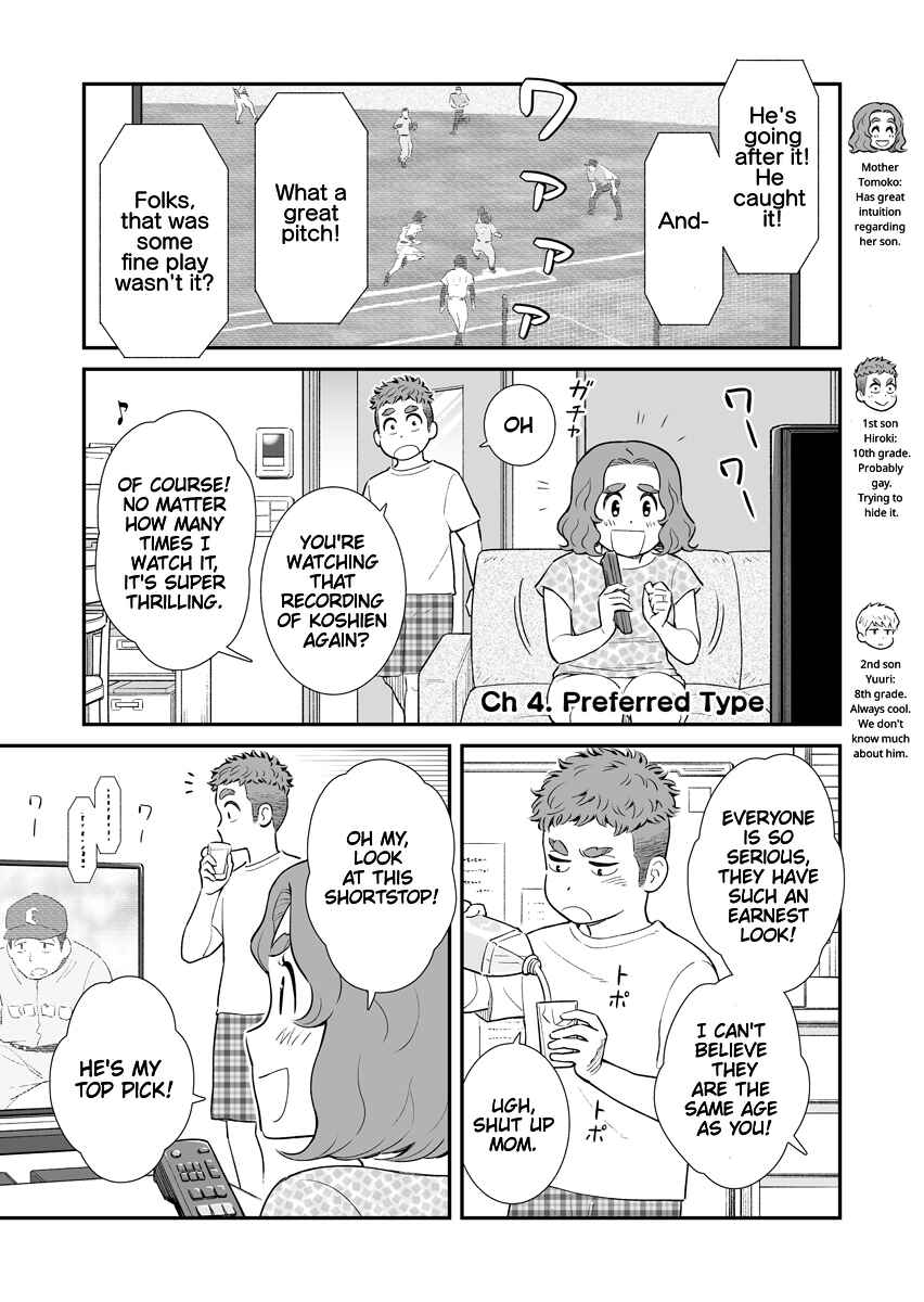 Page 1 Chapter 4 Uchi no Musuko wa Tabun Gay