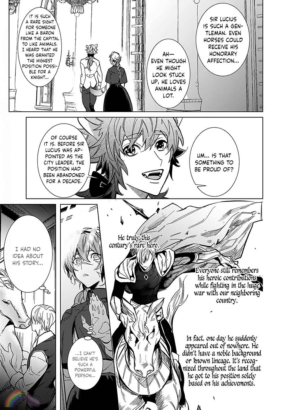 Page 11 Chapter 4 Hazure Shuzoku Orc ni Tensei shitara Saikyou Kishi-sama ni Torawaremashite