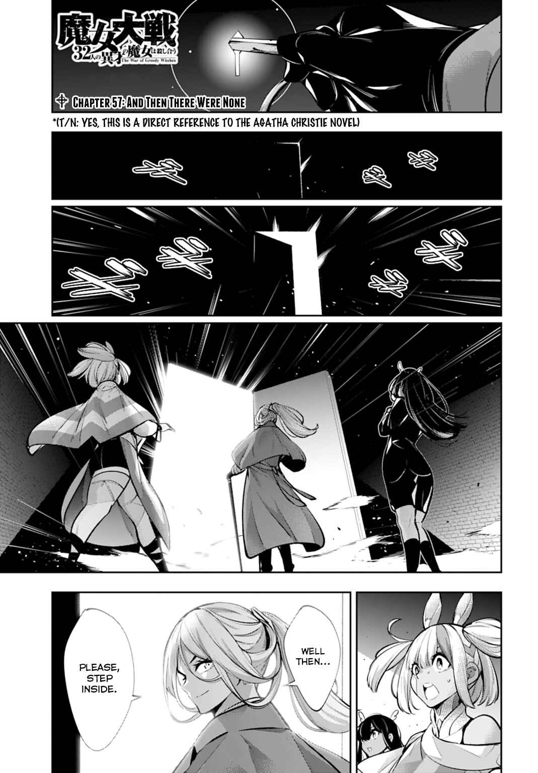 Page 1 Chapter 57 Majo Taisen - 32-nin no Isai no Majo wa Koroshiau