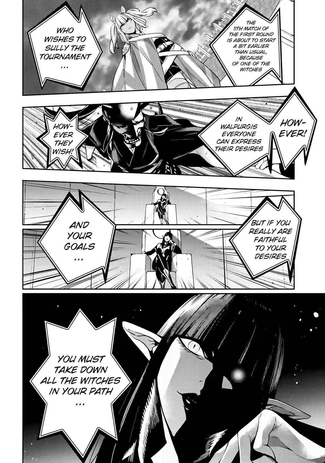 Page 34 Chapter 50 Majo Taisen - 32-nin no Isai no Majo wa Koroshiau