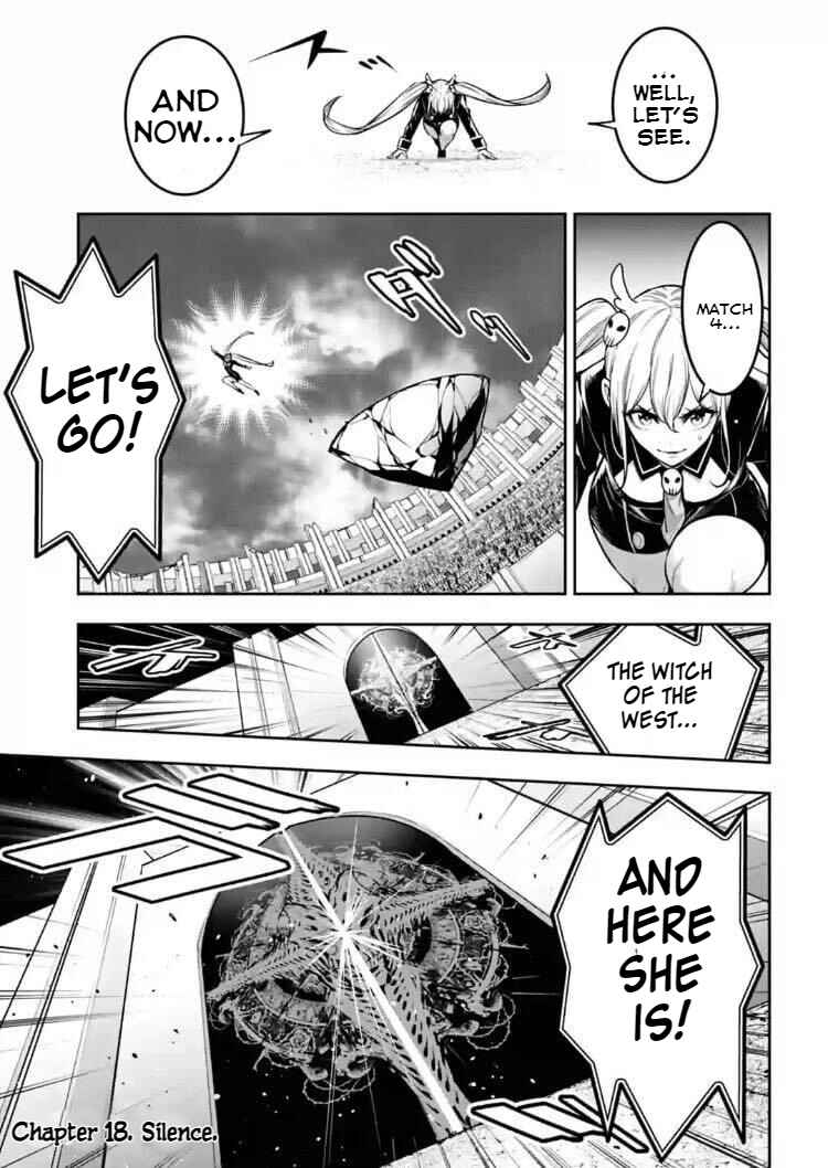 Page 1 Chapter 18 Majo Taisen - 32-nin no Isai no Majo wa Koroshiau