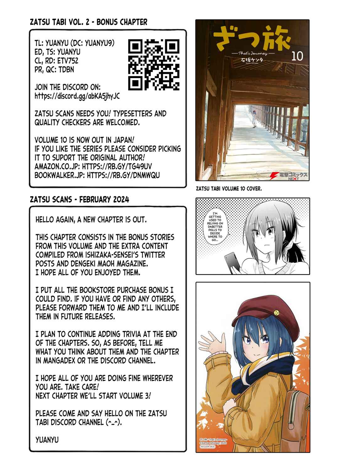 Page 72 Chapter 9.5 Zatsu Tabi - Thats Journey