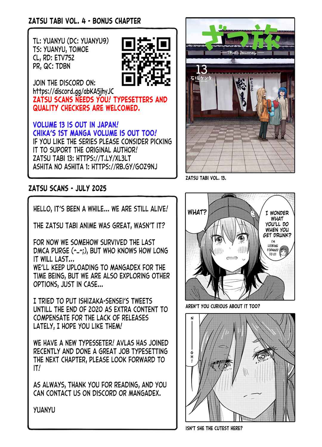 Page 113 Chapter 19.5 Zatsu Tabi - Thats Journey