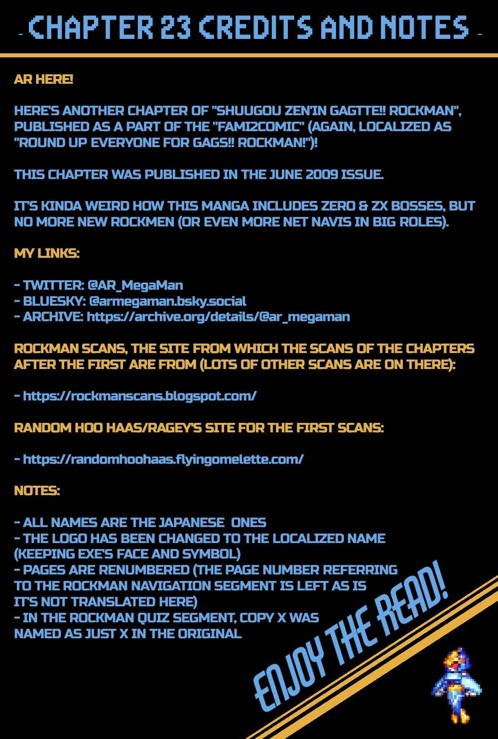 Page 1 Chapter 23 Gags With All The Megaman Gang!!