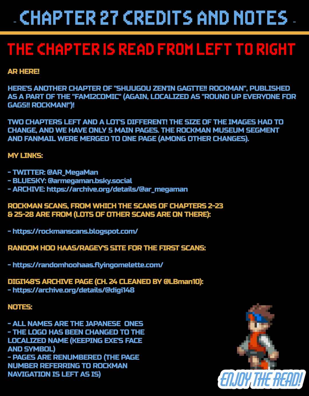 Page 1 Chapter 27 Gags With All The Megaman Gang!!