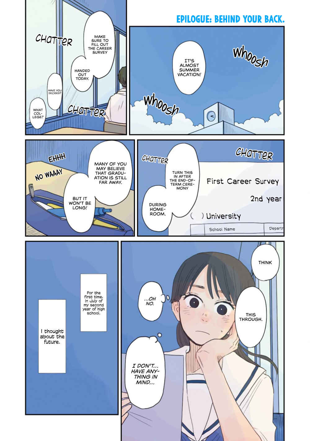 Page 1 Chapter 34.1 Sore wa, Kimi ga Mita Ao Datta