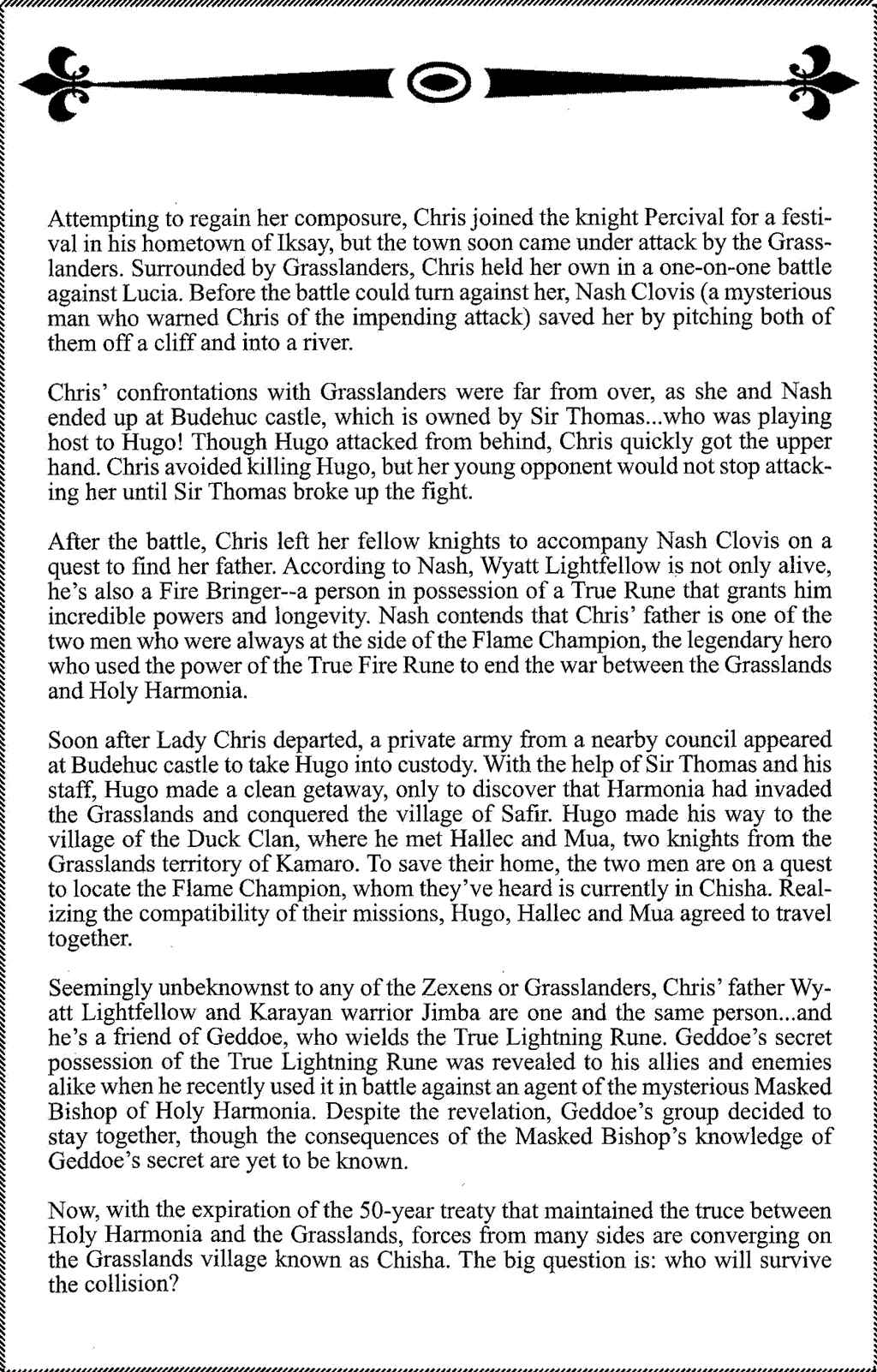 Page 8 Chapter 1 Gensou Suikoden III - Unmei no Keishousha