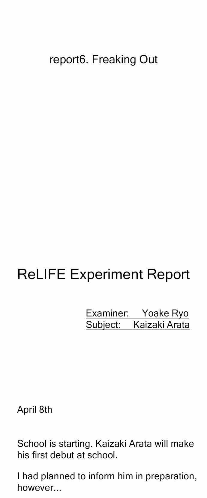 Page 6 Chapter 6 ReLIFE