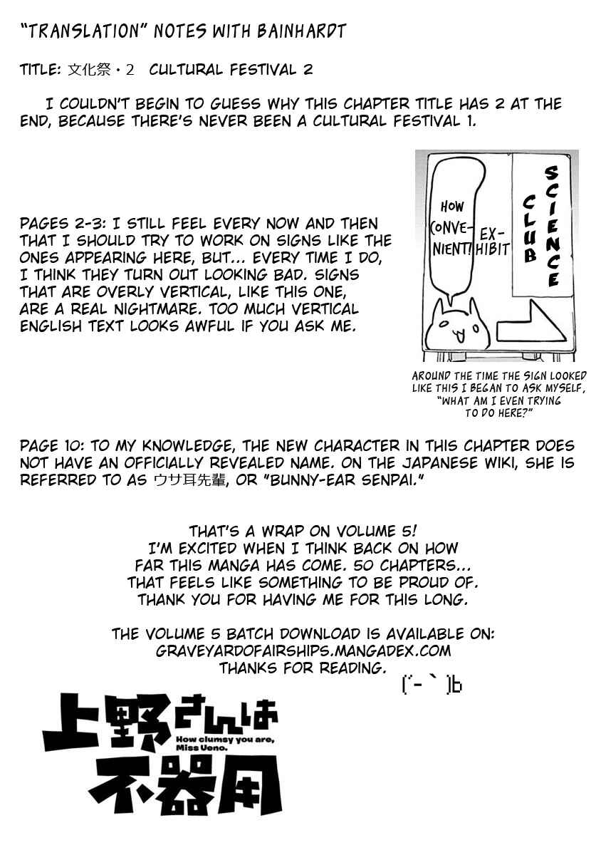 Page 13 Chapter 50 Ueno-san wa Bukiyou