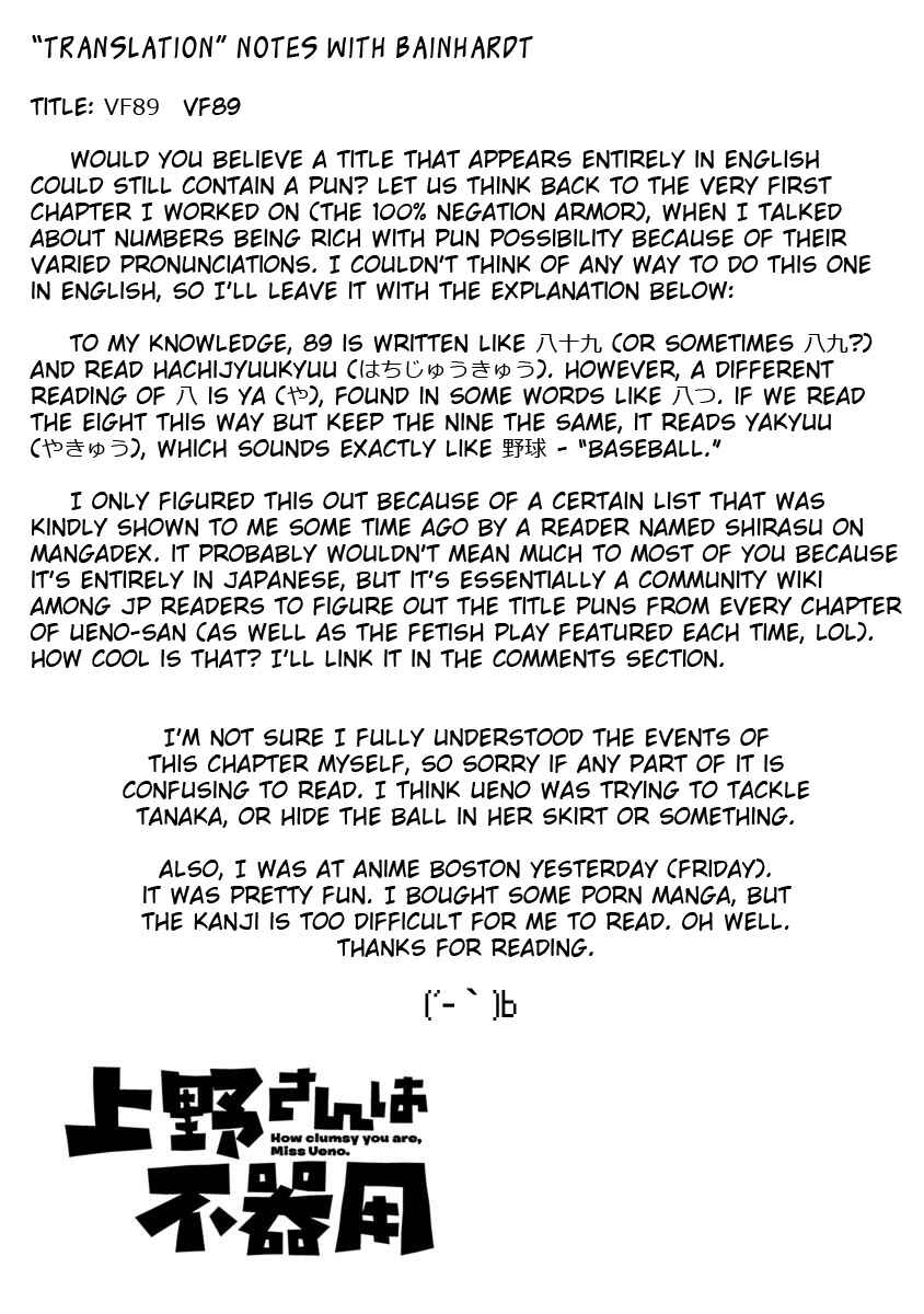 Page 13 Chapter 32 Ueno-san wa Bukiyou
