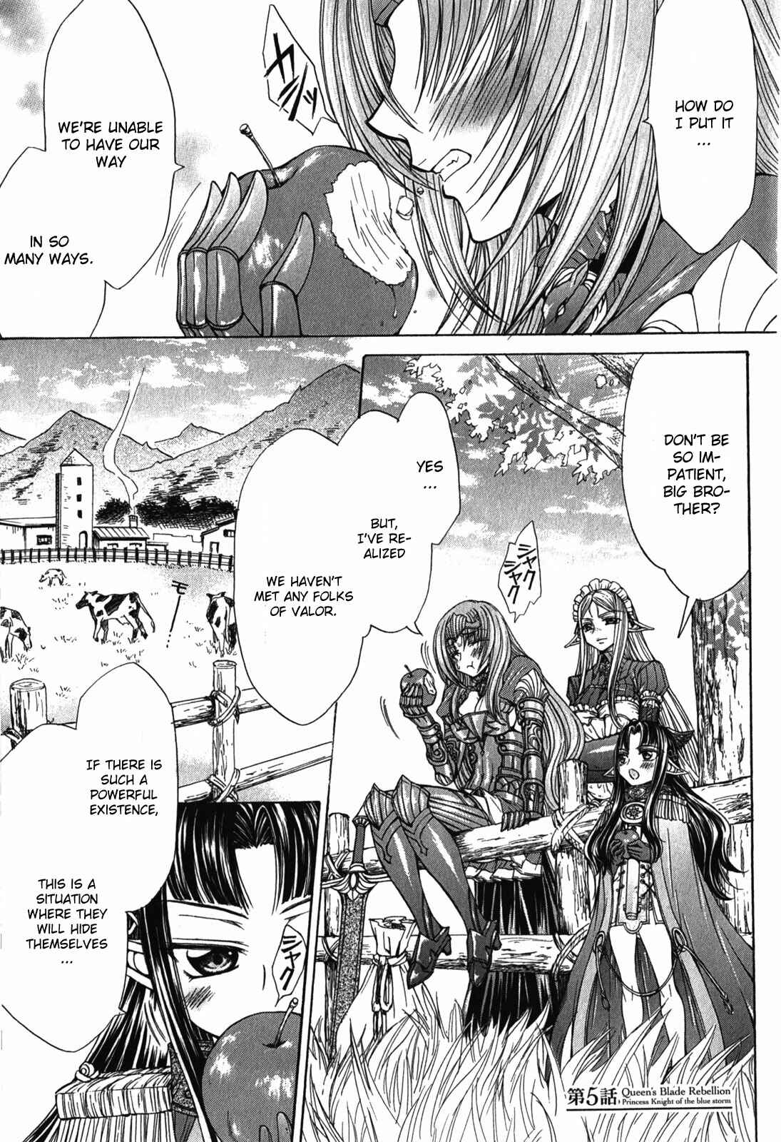 Page 1 Chapter 5 Queens Blade Rebellion - Aoarashi no Hime Kishi
