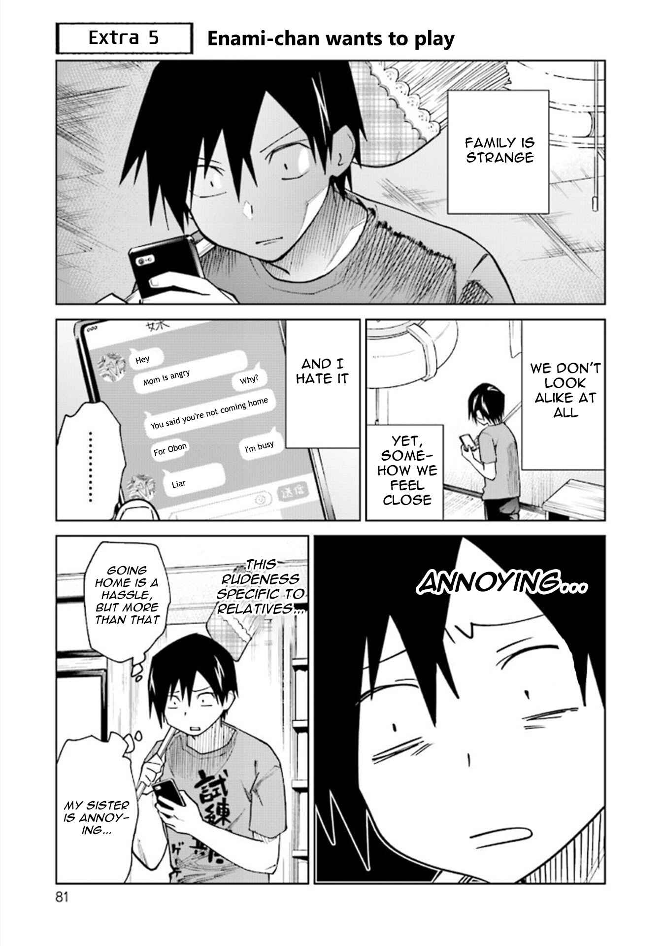 Page 1 Chapter 20.5 Enami-kun wa Ikiru no ga tsurai