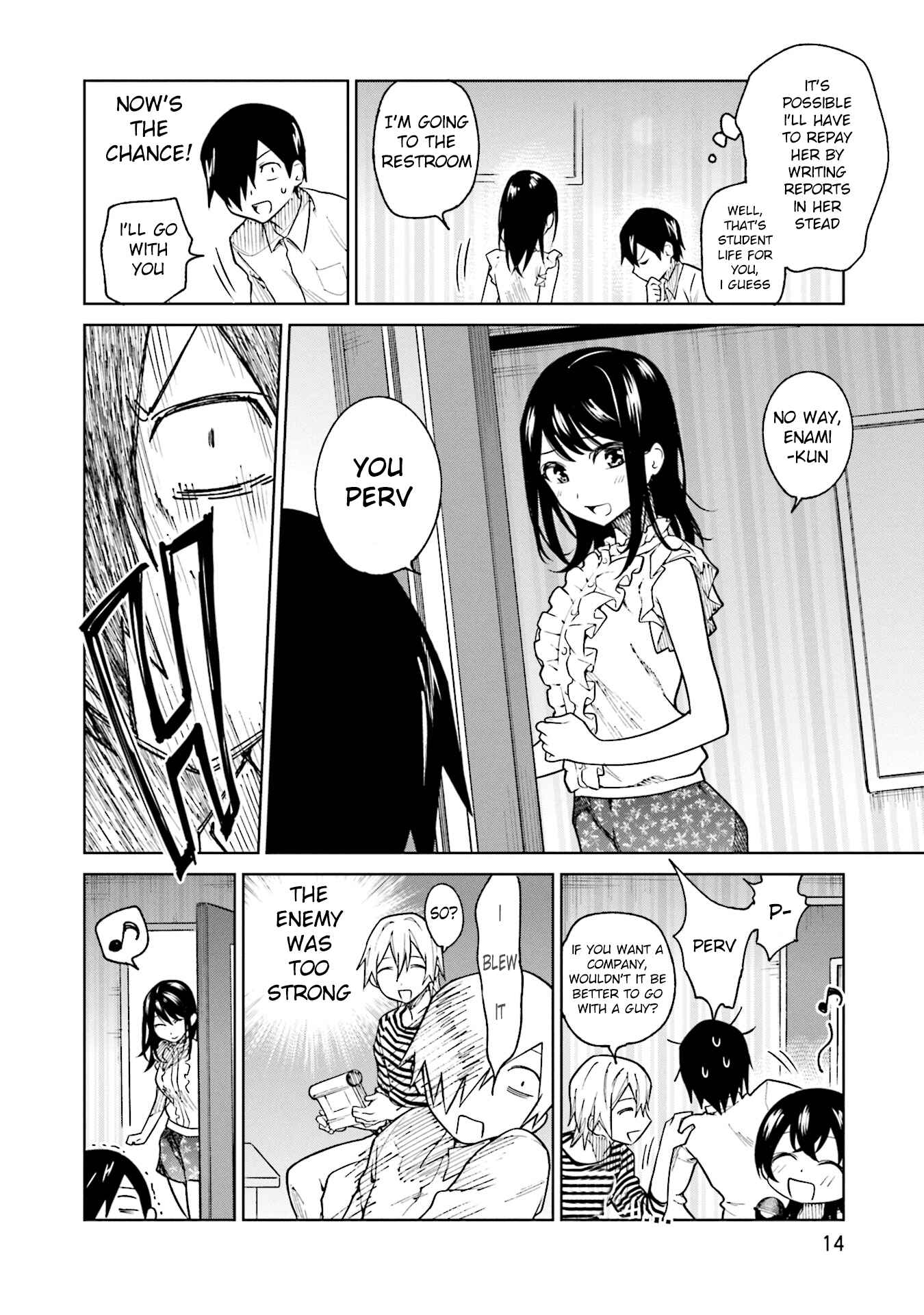 Page 15 Chapter 8 Enami-kun wa Ikiru no ga tsurai