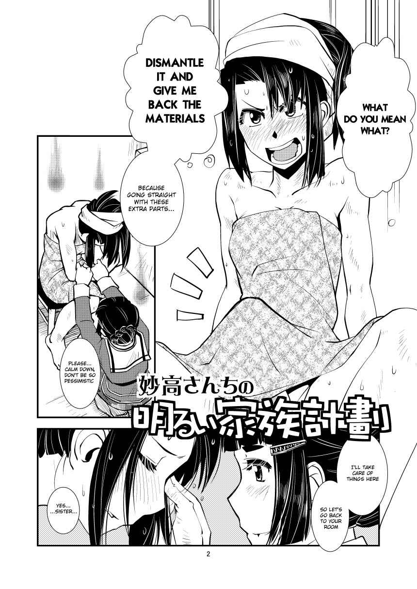 Page 4 Chapter Unknown_d359 Kantai Collection -KanColle- Myoukou-san chi no Akarui Kazoku Keikaku (Doujinshi)