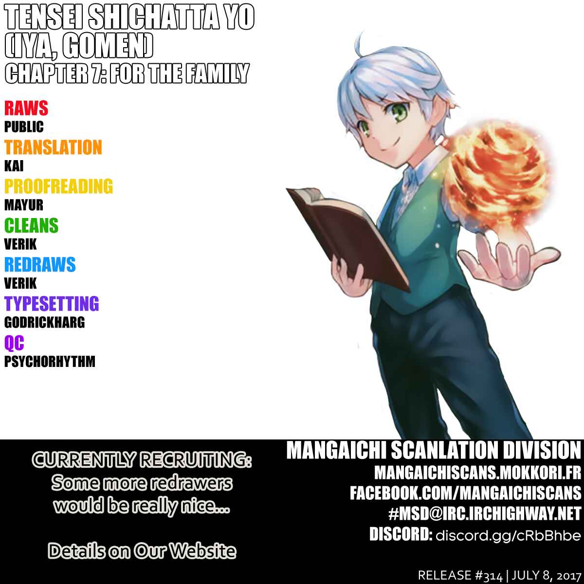 Page 1 Chapter 7 Tensei Shichattayo (Iya, Gomen)