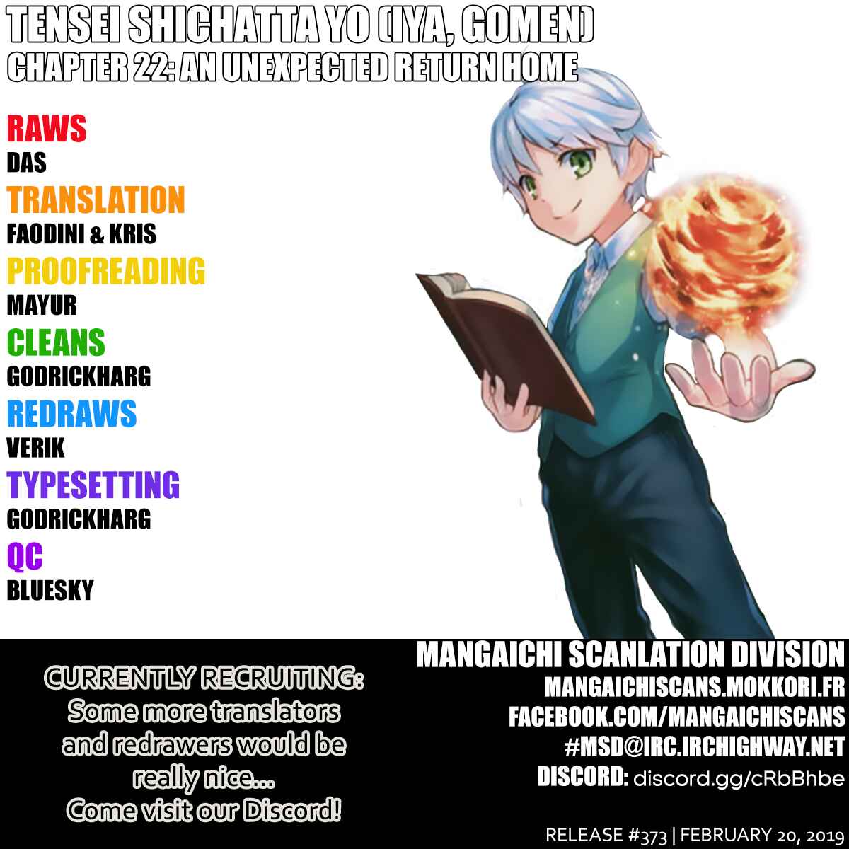Page 1 Chapter 22 Tensei Shichattayo (Iya, Gomen)