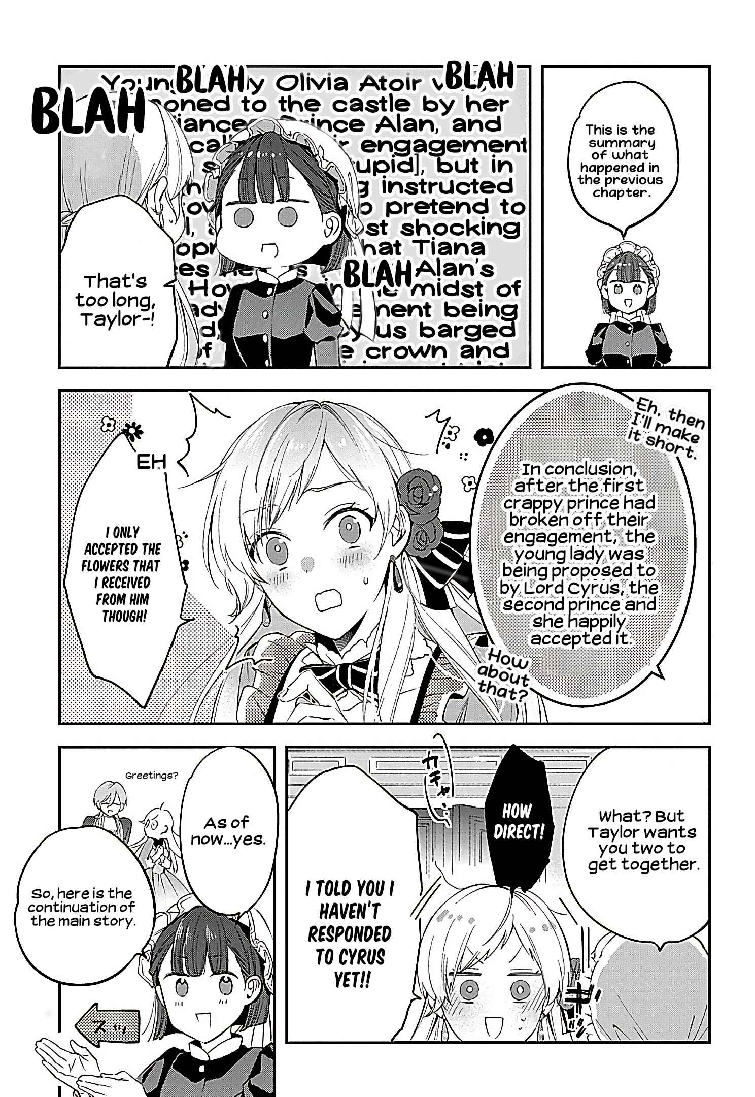 Page 1 Chapter 2 Outaishi ni Konyaku Haki Saretanode, Mou Baka no Furi wa Yameyou to Omoimasu
