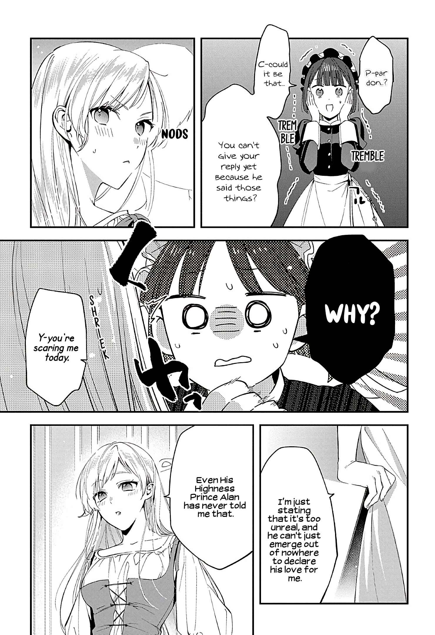 Page 25 Chapter 2 Outaishi ni Konyaku Haki Saretanode, Mou Baka no Furi wa Yameyou to Omoimasu