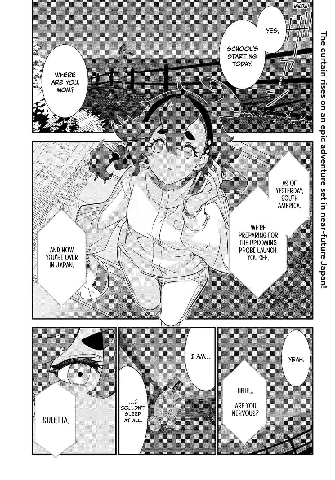 Page 1 Chapter 1 Mobile Suit Gundam: The Witch from Mercury - Frontiers in Glory Days